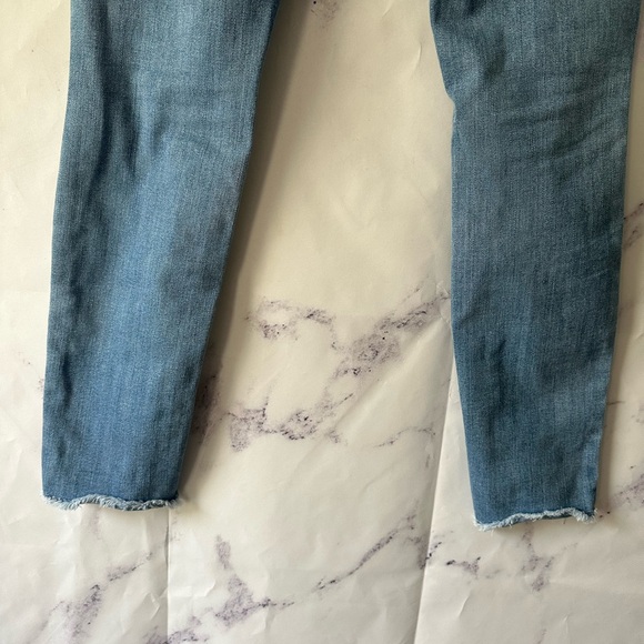 STUDIO BLUE - DISTRESSED STRETCH SKINNY JEANS LIGHT BLUE WOMENS WAIST 26 - Picture 8 of 9